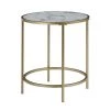 Gold Coast Faux Marble and Gold Round End Table by Convenience Concepts -Cheap Convenience Concepts Store white faux marble gold frame convenience concepts end side tables u12 174 64 1000