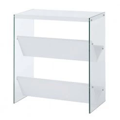 SoHo 27.75 in. H White/Glass 3 Shelf Accent Bookcase by Convenience Concepts 10 SoHo 27.75 in. H White/Glass 3 Shelf Accent Bookcase by Convenience Concepts -Cheap Convenience Concepts Store white glass convenience concepts bookcases bookshelves r4 0360 66 1000