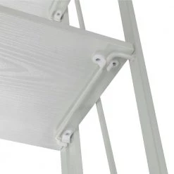 Xtra 49.5 in. White/White Metal 4 -Shelf Standard Bookcase with Folding Sides by Convenience Concepts -Cheap Convenience Concepts Store white white convenience concepts bookcases bookshelves r4 0562 fa 1000