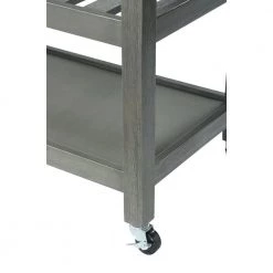 American Heritage Wirebrush Dark Gray Steel Top Kitchen Cart with Towel Bar by Convenience Concepts -Cheap Convenience Concepts Store wirebrush dark gray convenience concepts kitchen carts v2 215 44 1000